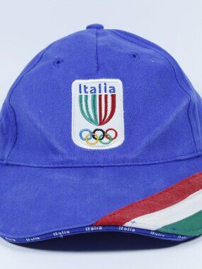 Vintage Italy Cap – Turin 2006 Olympic Games –‎ Asics – Blue – Collector's Item
